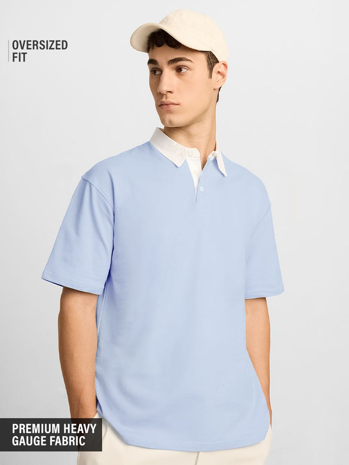 Solids: Powder Blue Oversized Polos
