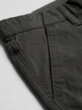 Solids: Charcoal Black Men Cargo Pants