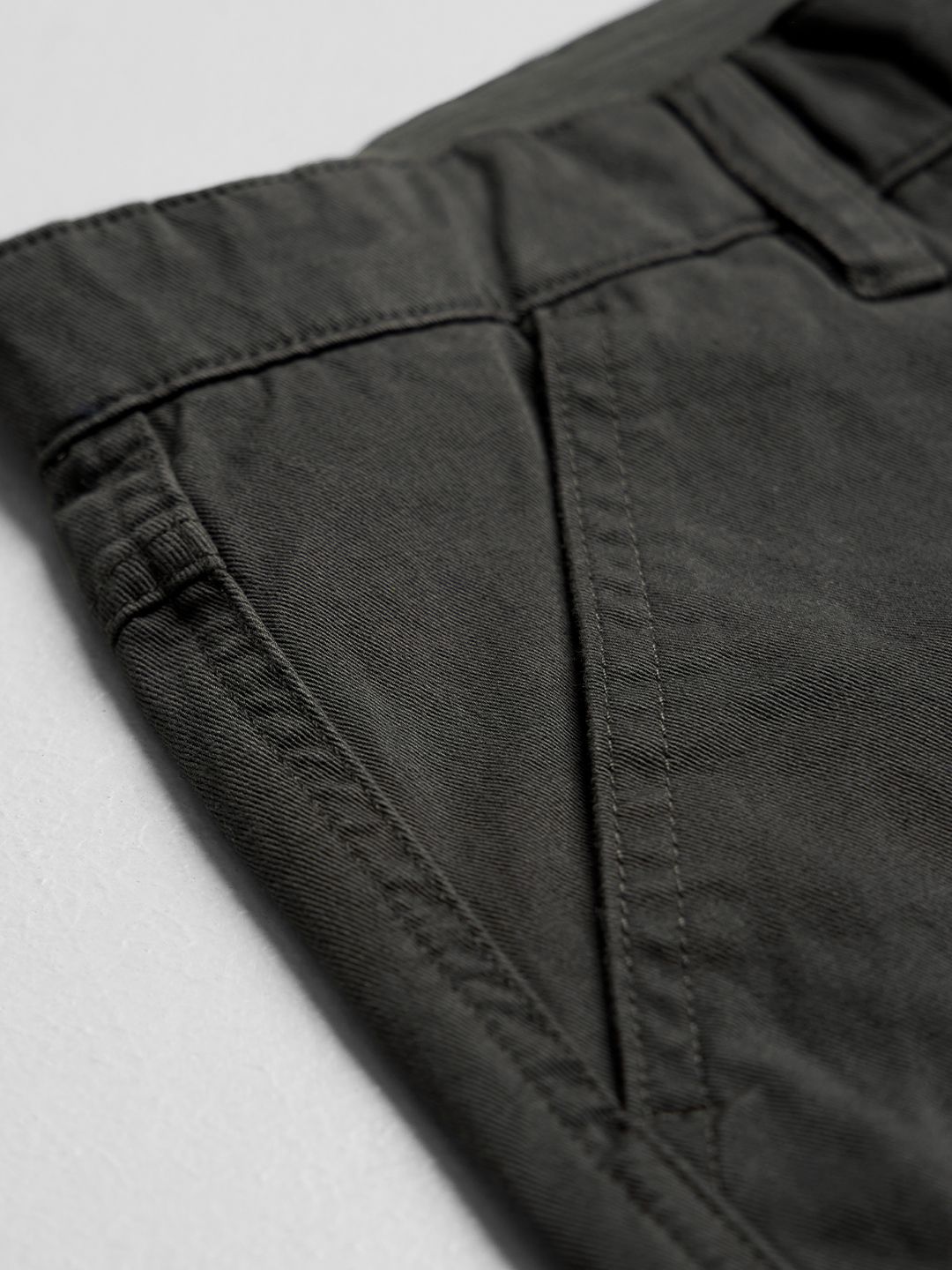 Solids: Charcoal Black Men Cargo Pants