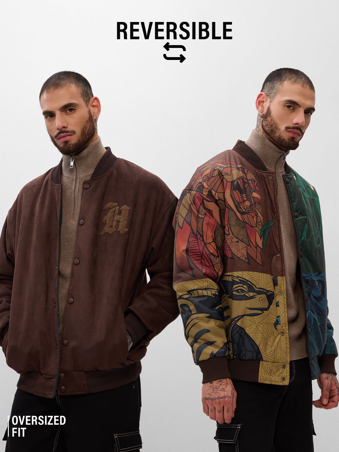 Reversible Bomber: Harry Potter Hogwarts Jackets