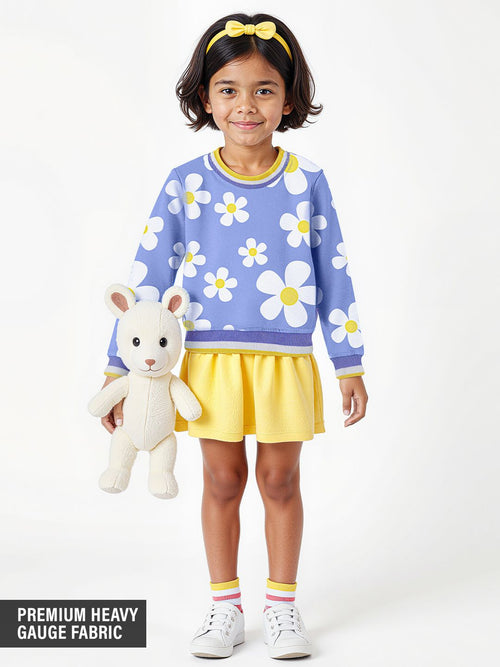 TSS Originals: Daisy Girl Girls Cotton Sweatshirts (2-8 Yrs)