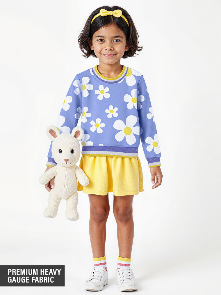 TSS Originals: Daisy Girl Girls Cotton Sweatshirts (2-8 Yrs)