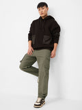 Solids: Gator Green Men Cargo Pants