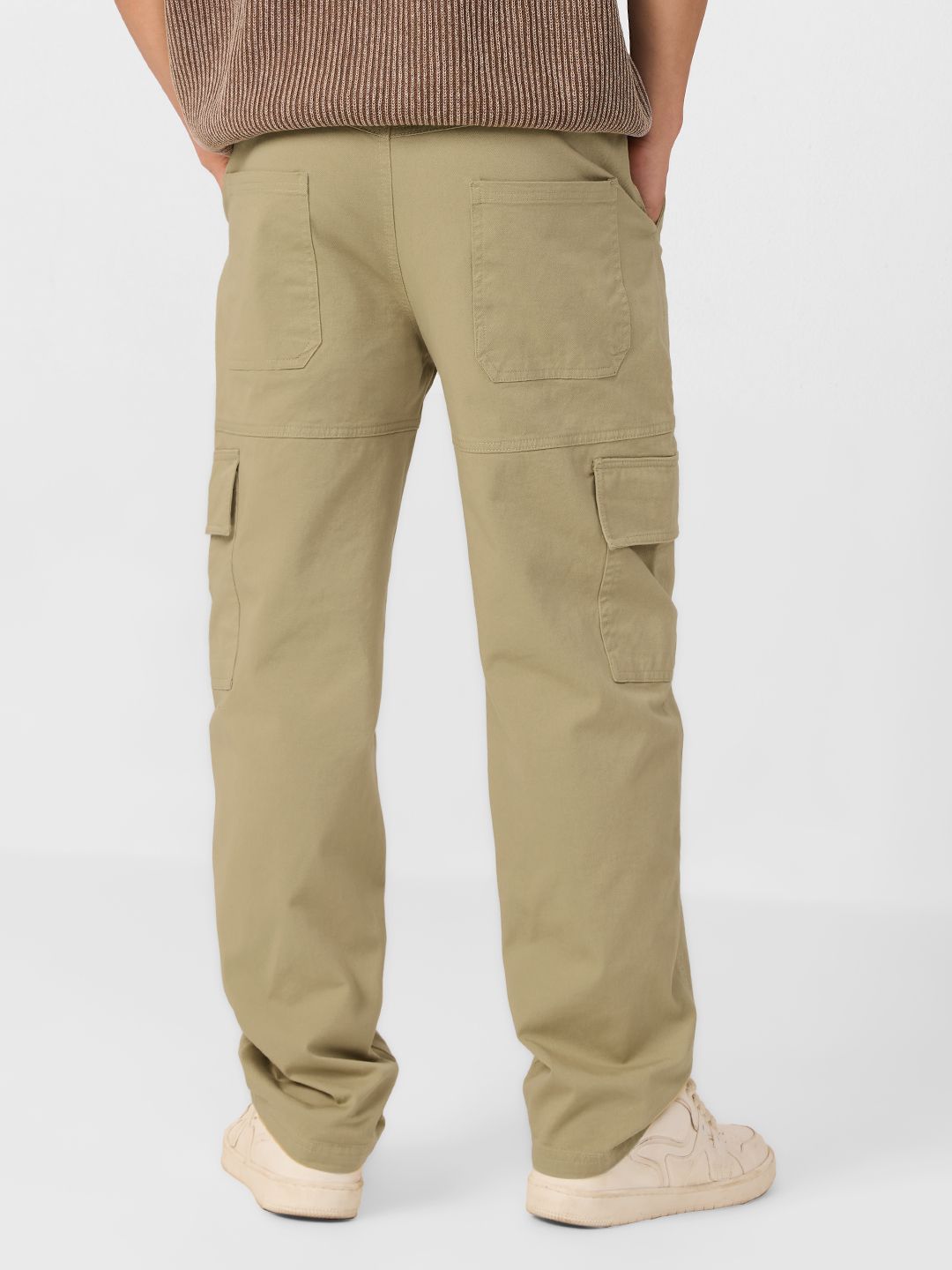 Solids: Fawn Men Cargo Pants