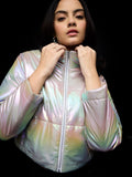 TSS Originals: Shiny Metal Women Puffer Jackets