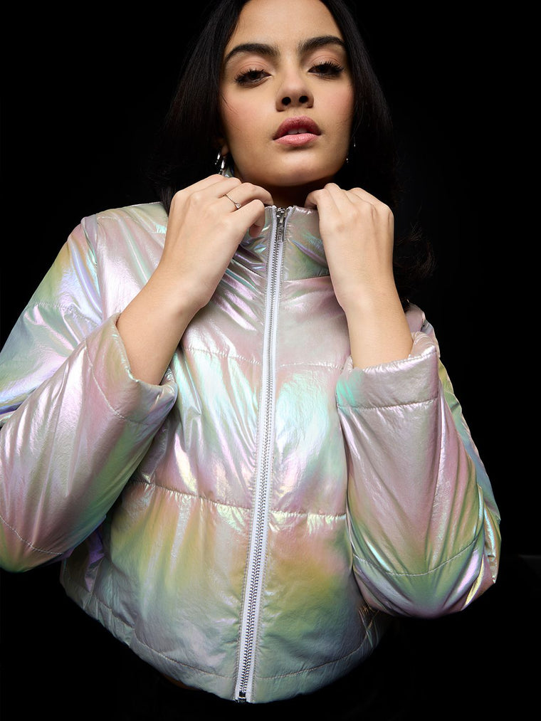 TSS Originals: Shiny Metal Women Puffer Jackets