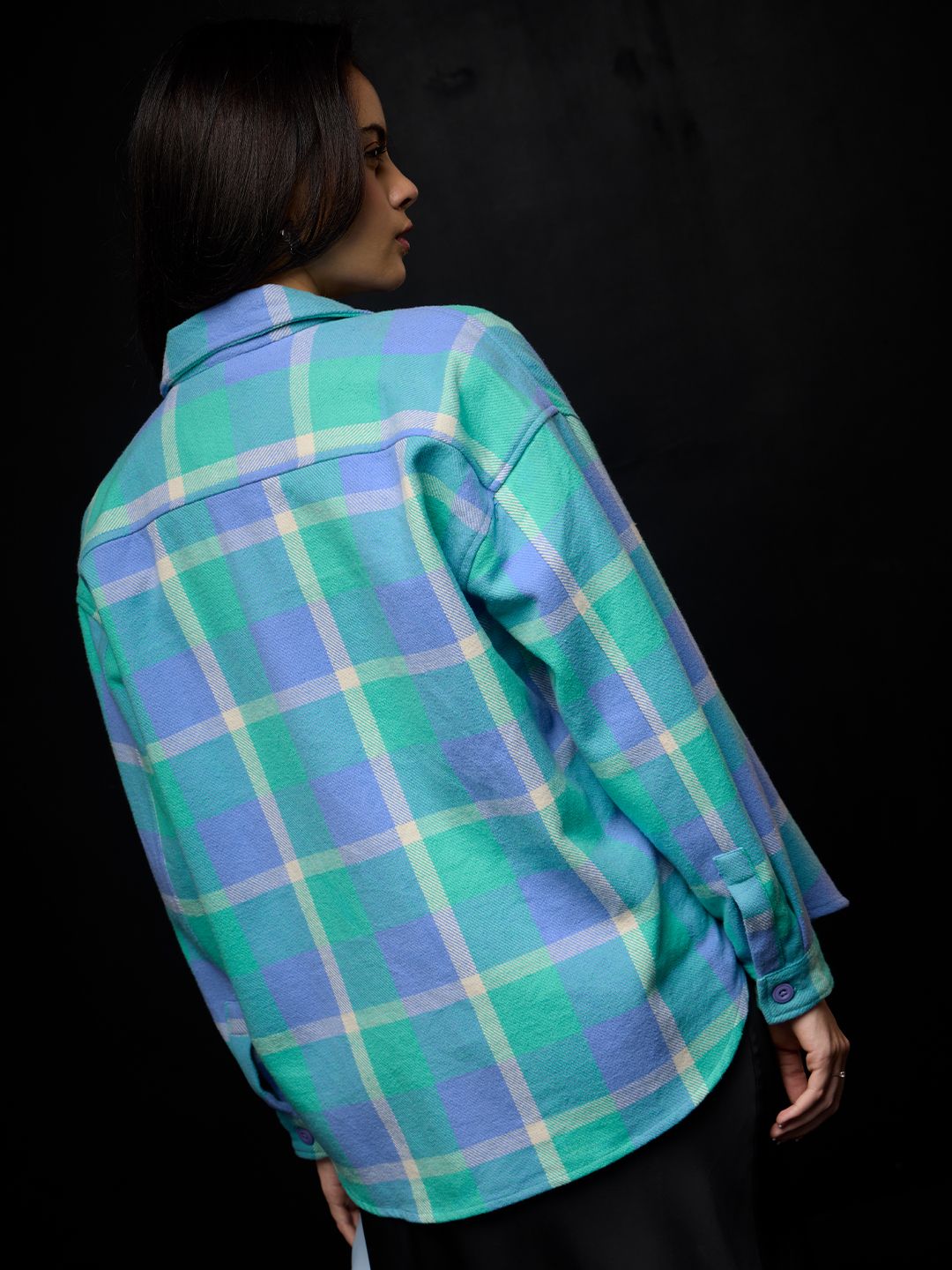 Flannel Shacket: Grapemist Women Shackets