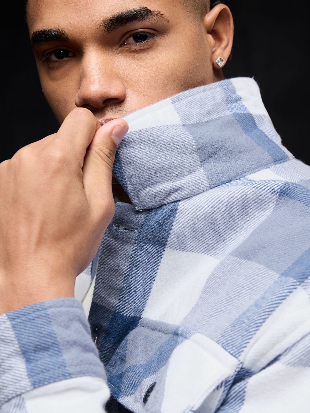 Plaid Shacket: Arctic Men Flannel Shackets