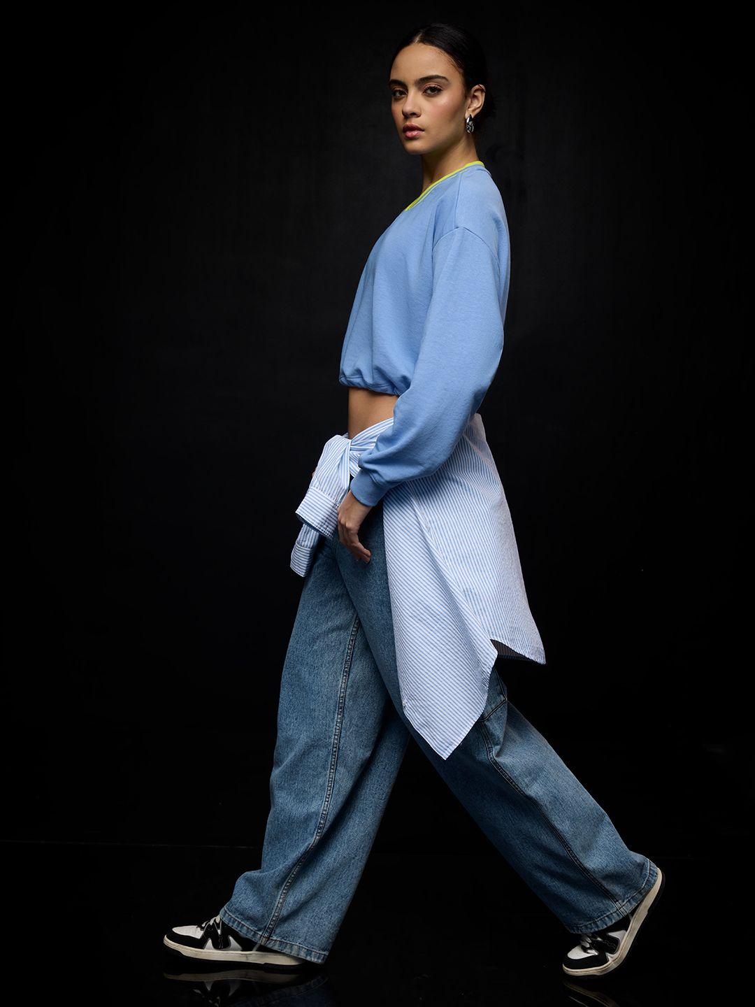 Periwinkle Sweatshirt Women Oversized Sweatshirts