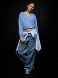 Periwinkle Sweatshirt Women Oversized Sweatshirts