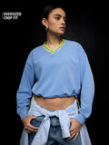 Periwinkle Sweatshirt Women Oversized Sweatshirts