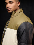 Solids: Black, Cream, Khaki (Colourblock) Men Puffer Jackets
