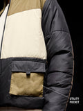 Solids: Black, Cream, Khaki (Colourblock) Men Puffer Jackets