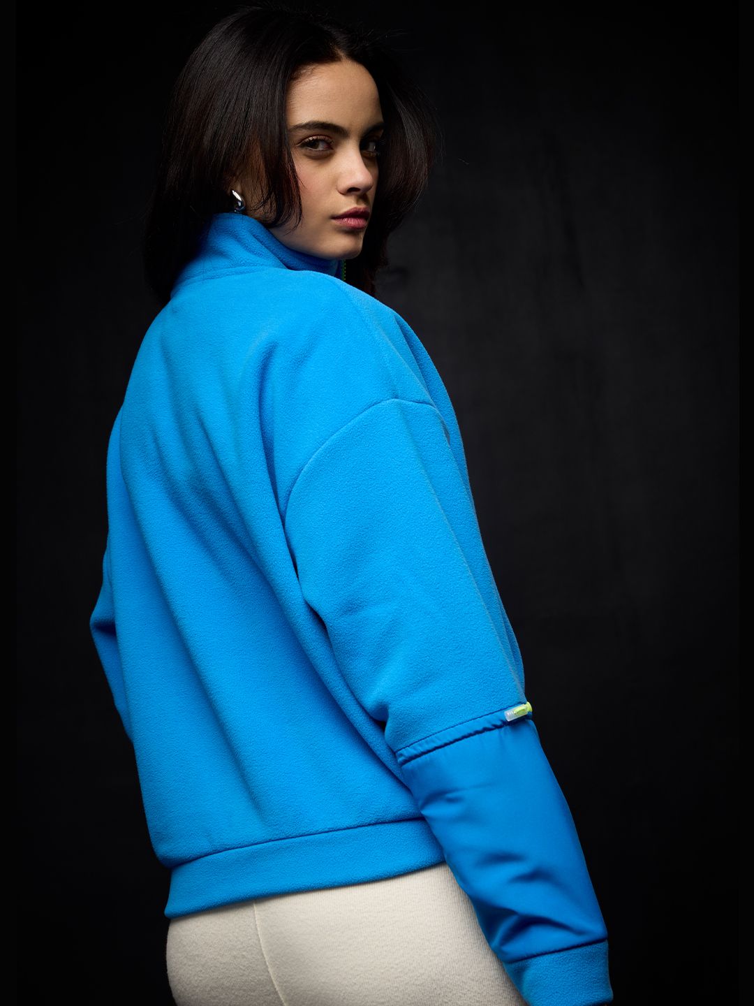 Cobalt Teddy Sweatshirt Women Oversized Sweatshirts