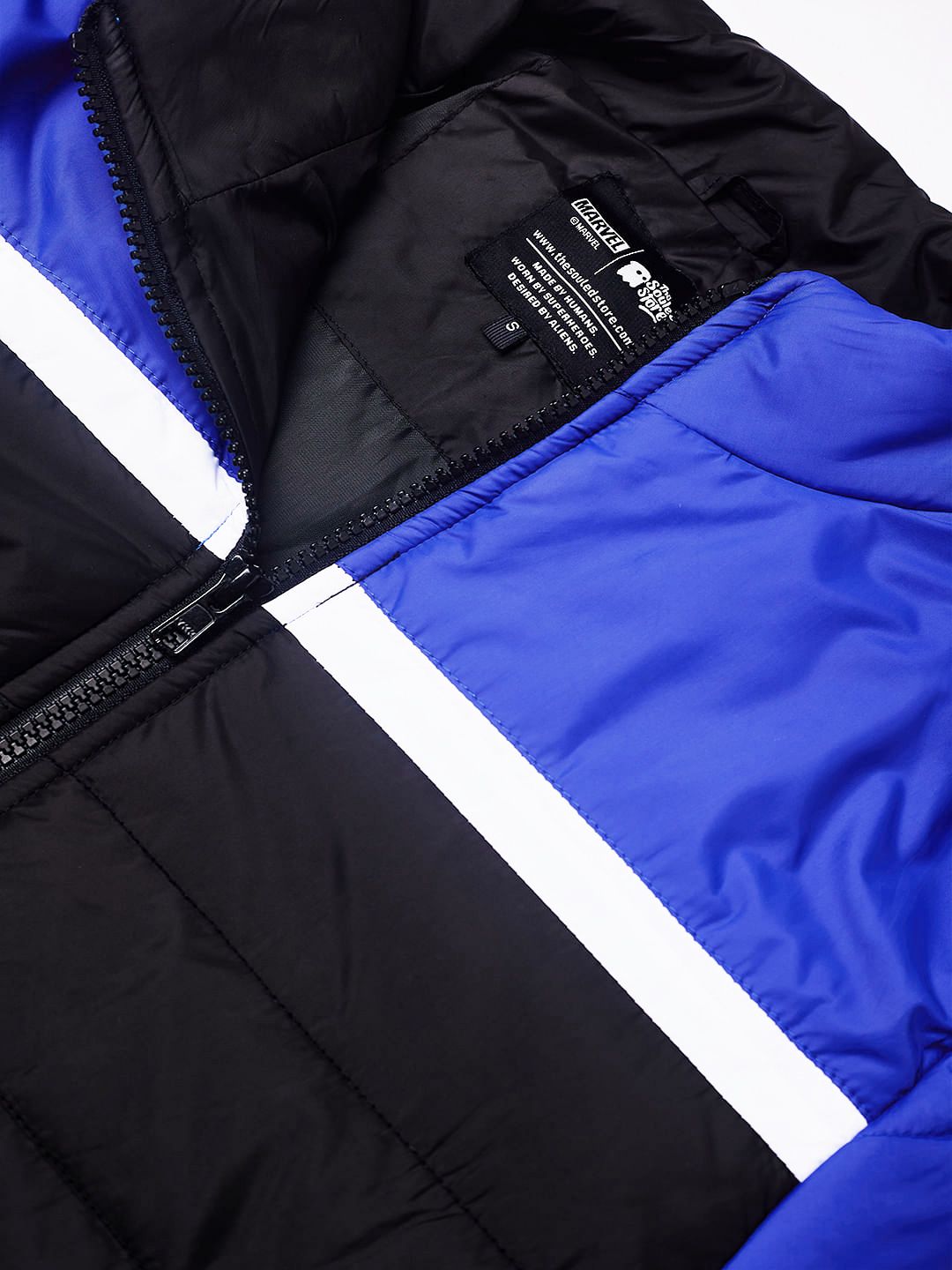 Solids: Colorblock Men Puffer Jackets