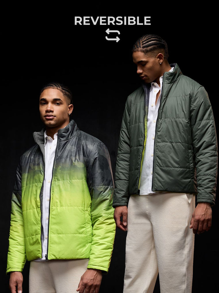 TSS Originals: Camo Fade Men Puffer Jackets