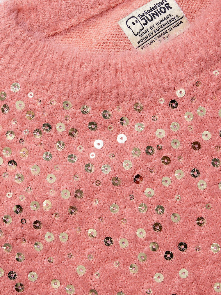 TSS Originals: Pink Glitter Girls Sweaters (2-8 Yrs)