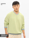 TSS Originals: Minty White Men Oversized Sweatshirts