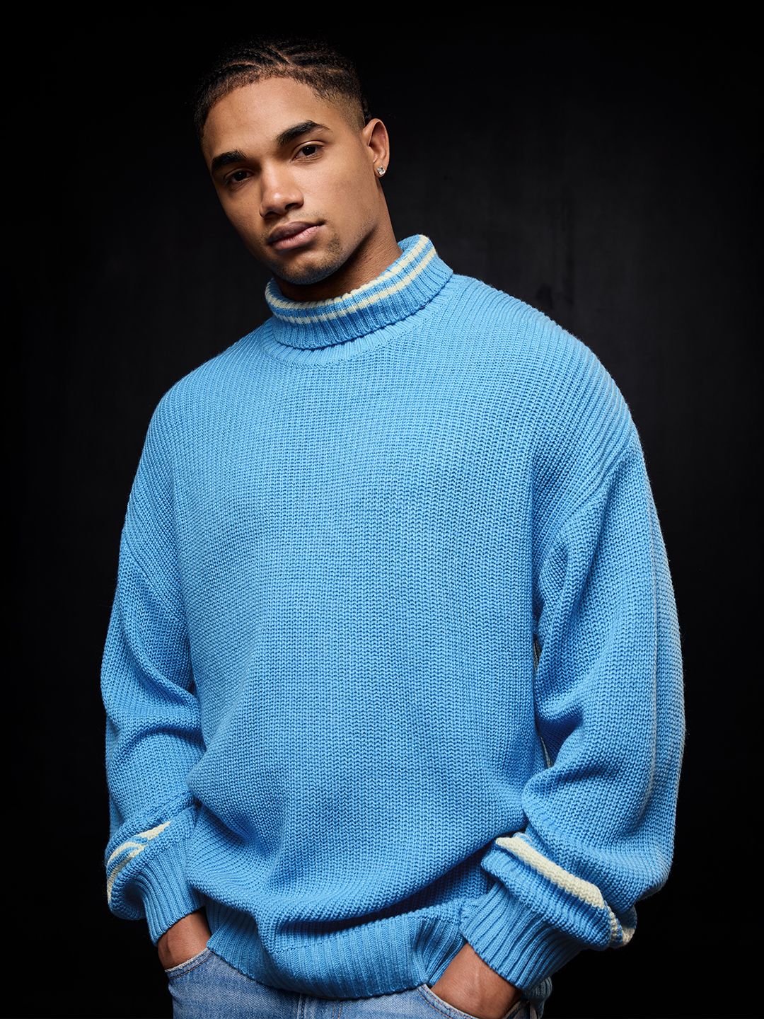 Solids: Powder Blue Oversized Pullovers