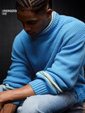 Solids: Powder Blue Oversized Pullovers