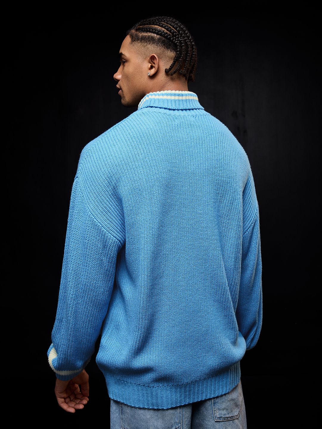 Solids: Powder Blue Oversized Pullovers