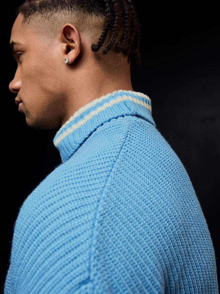 Solids: Powder Blue Oversized Pullovers