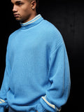 Solids: Powder Blue Oversized Pullovers