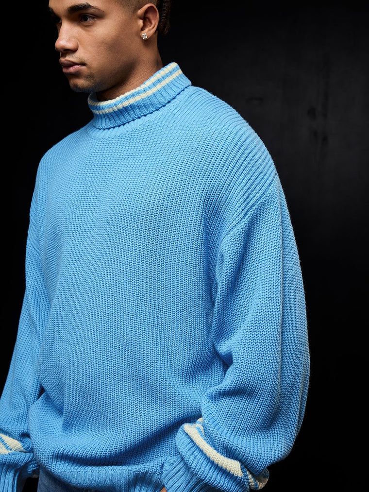 Solids: Powder Blue Oversized Pullovers