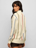 Pointelle Knitted Sweater: Eden Women Oversized Sweaters