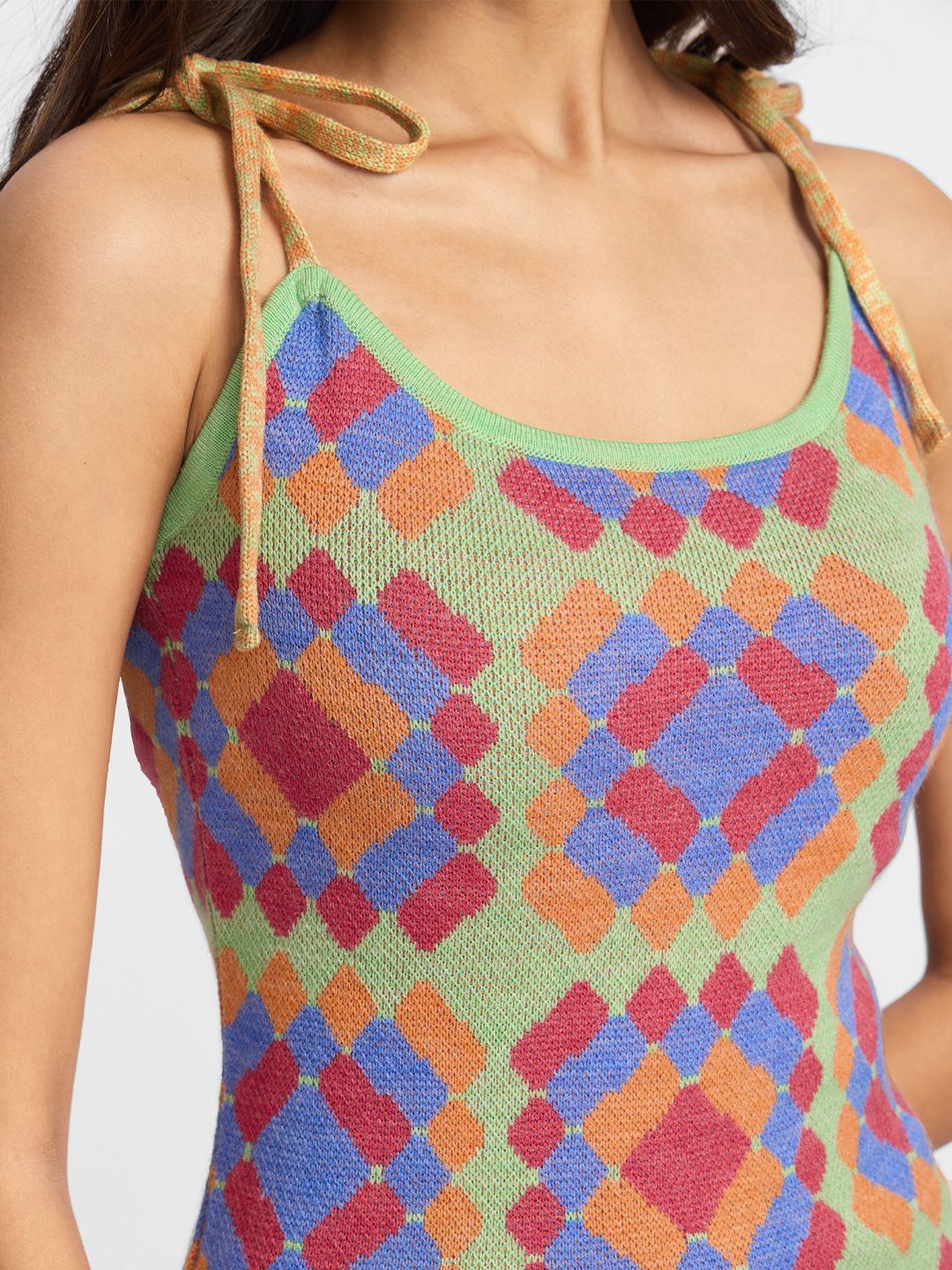 Jacquard Knit Dress: Florentina Women Fashion Dresses