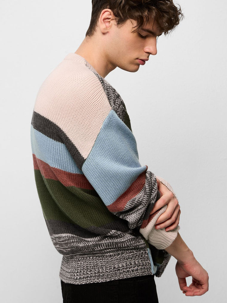 Colourblock Pullover: Nautical Hues Oversized Pullovers