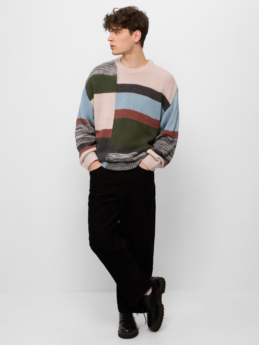 Colourblock Pullover: Nautical Hues Oversized Pullovers