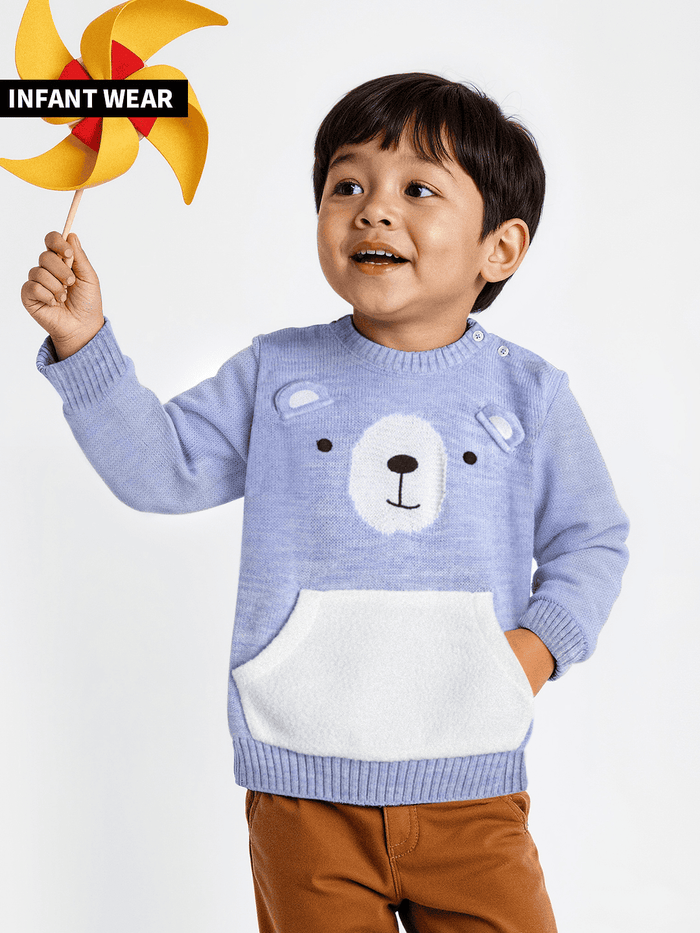 TSS Originals: Teddy Ears Infant Boys Sweater (0-2 Yrs)
