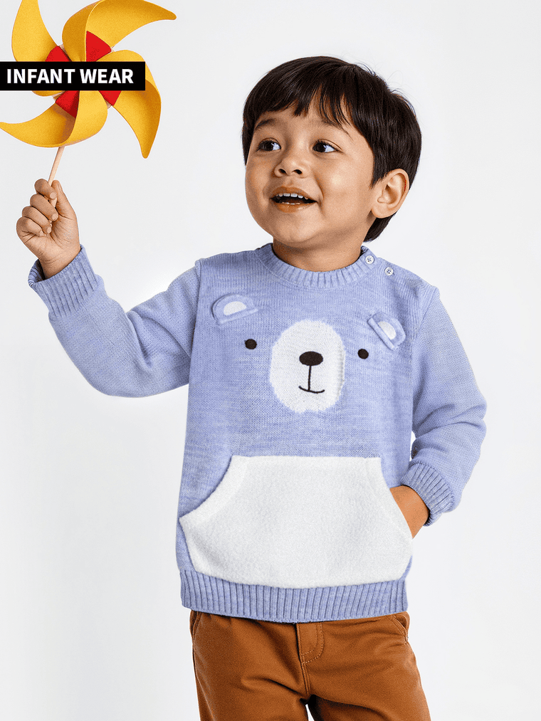 TSS Originals: Teddy Ears Infant Boys Sweater (0-2 Yrs)
