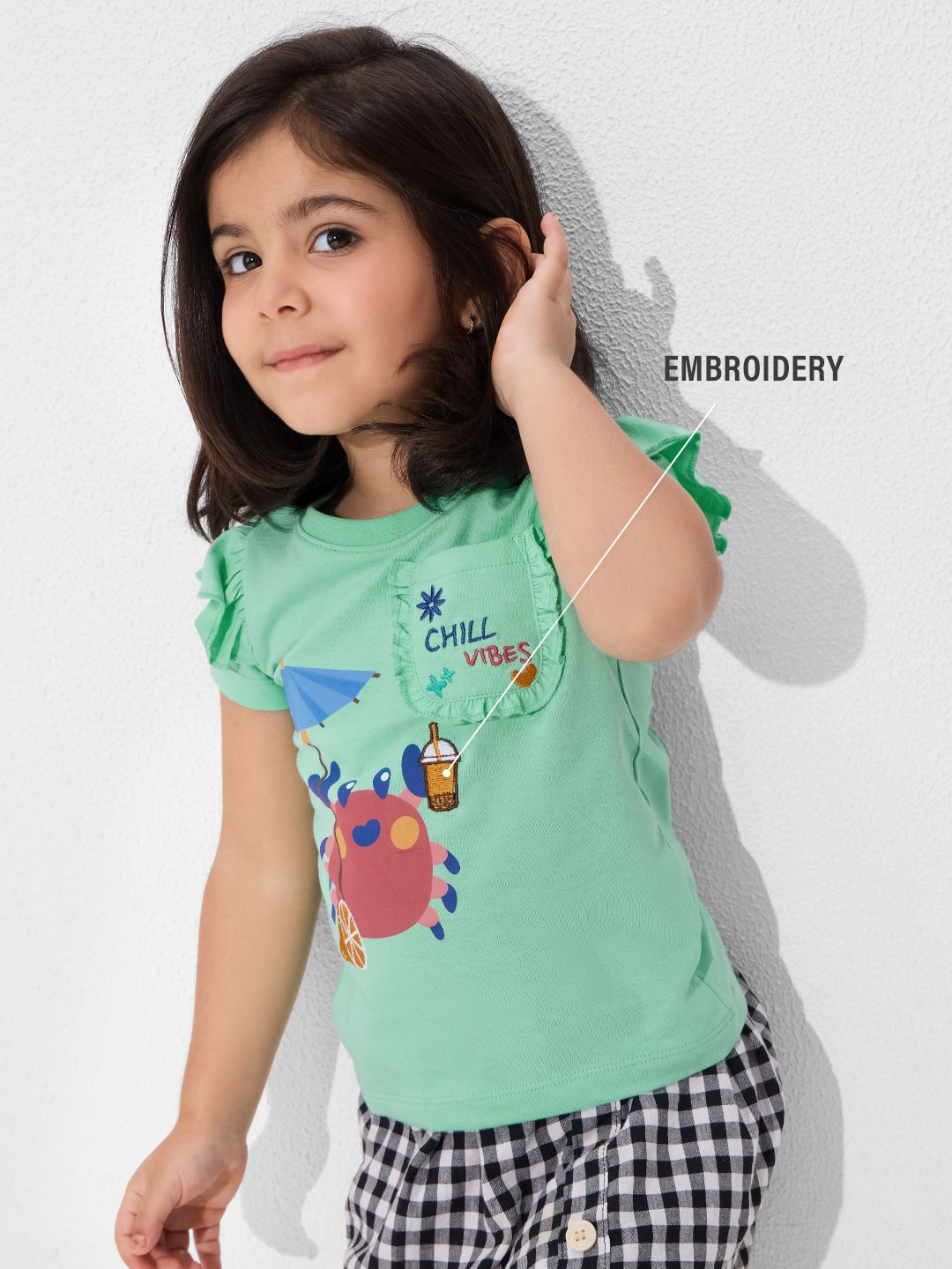 TSS Originals: Chill Crab Girls T-Shirts (2-8 Yrs)