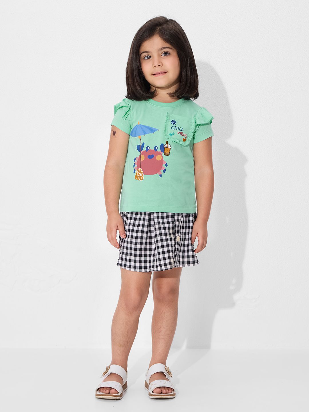 TSS Originals: Chill Crab Girls T-Shirts (2-8 Yrs)