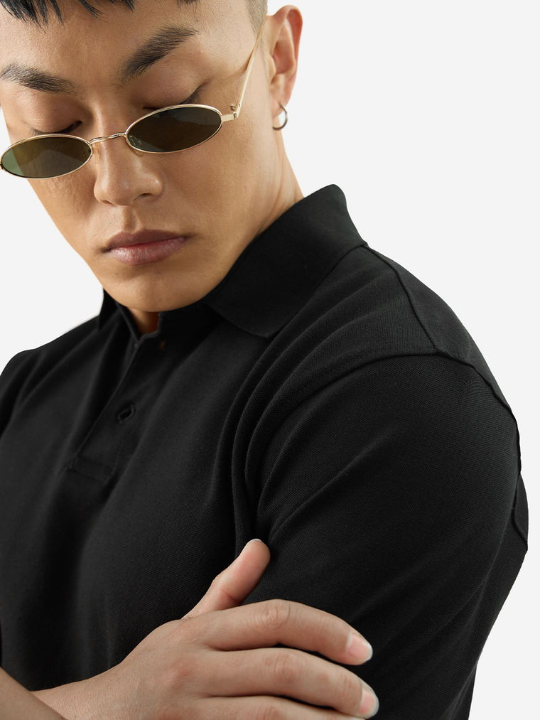 Solids: Raven Black Classic Polos