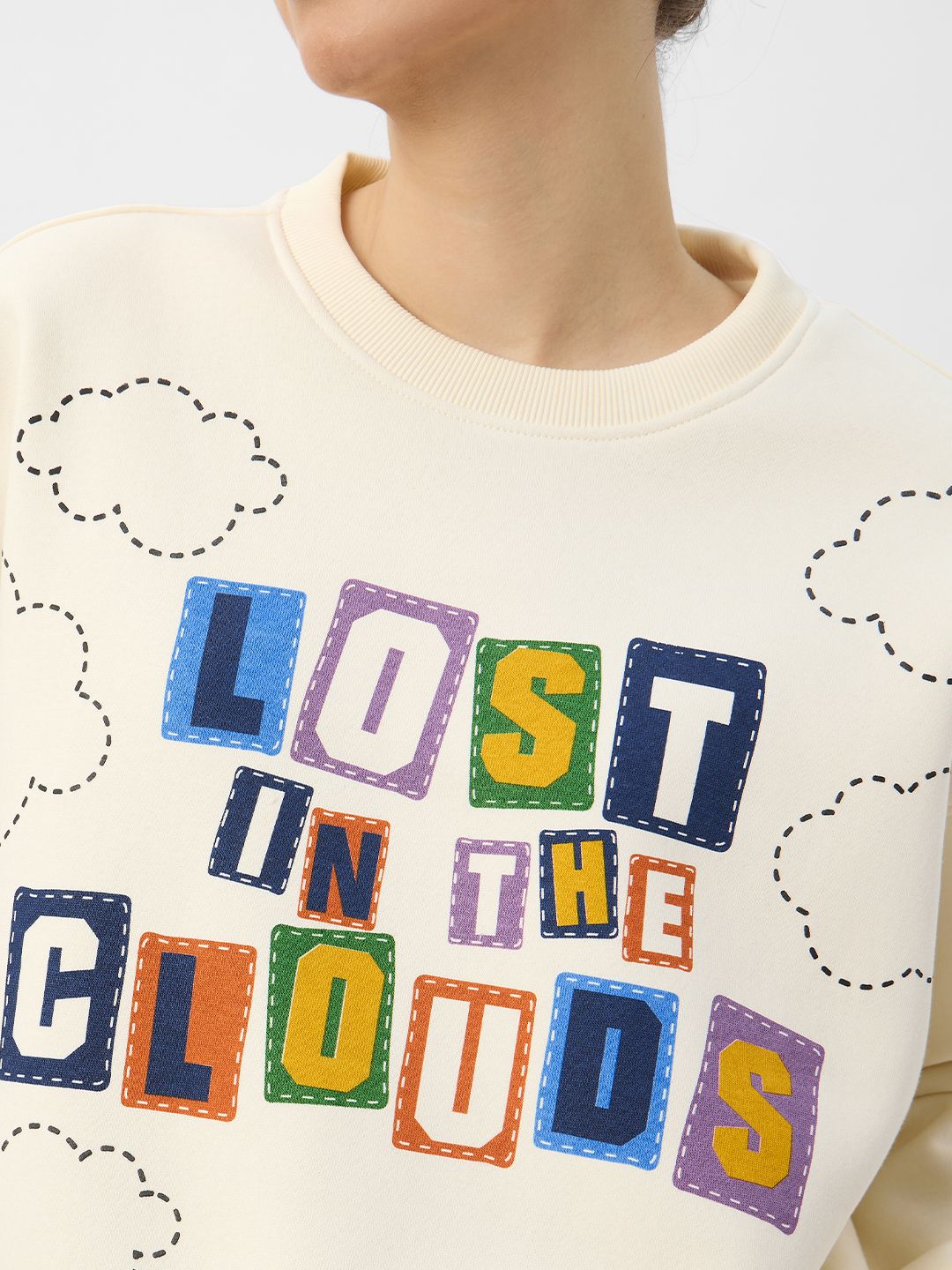 TSS Originals: Lost In The Clouds Women Oversized Sweatshirts