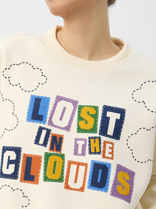 TSS Originals: Lost In The Clouds Women Oversized Sweatshirts