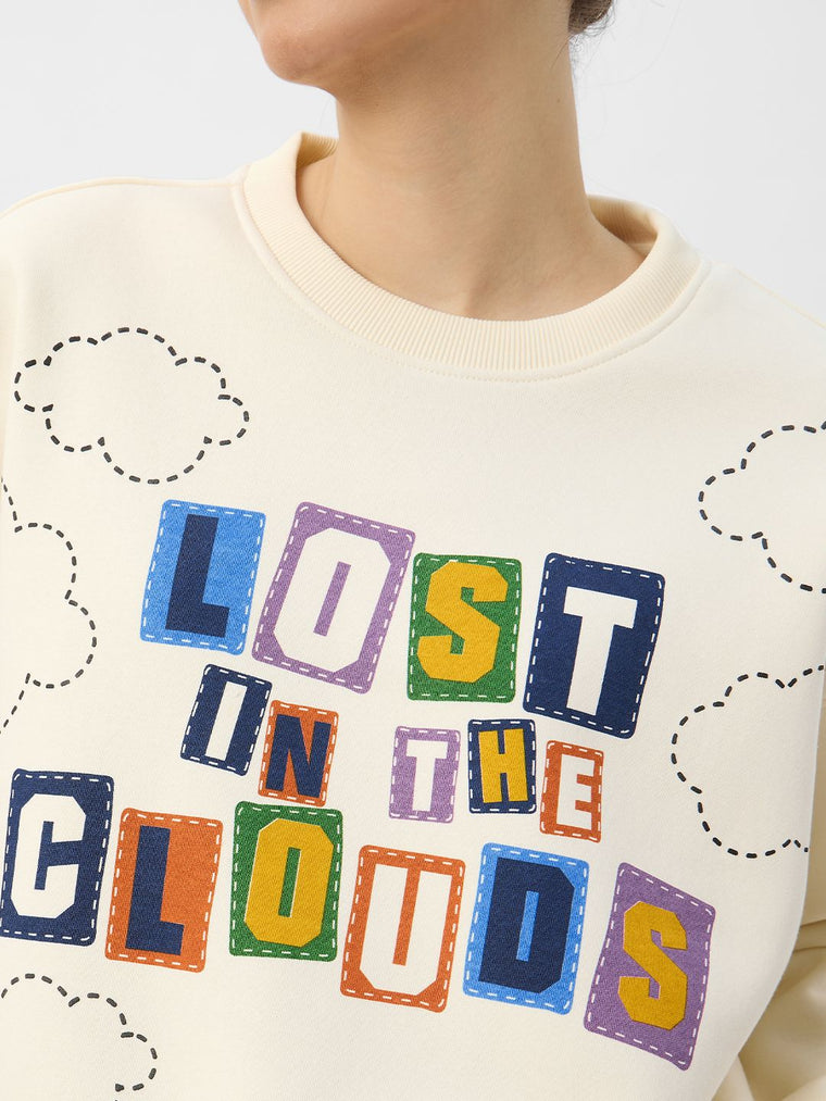 TSS Originals: Lost In The Clouds Women Oversized Sweatshirts