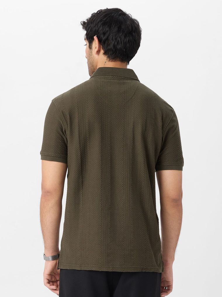 Textured Polo: Cedar Textured Polos