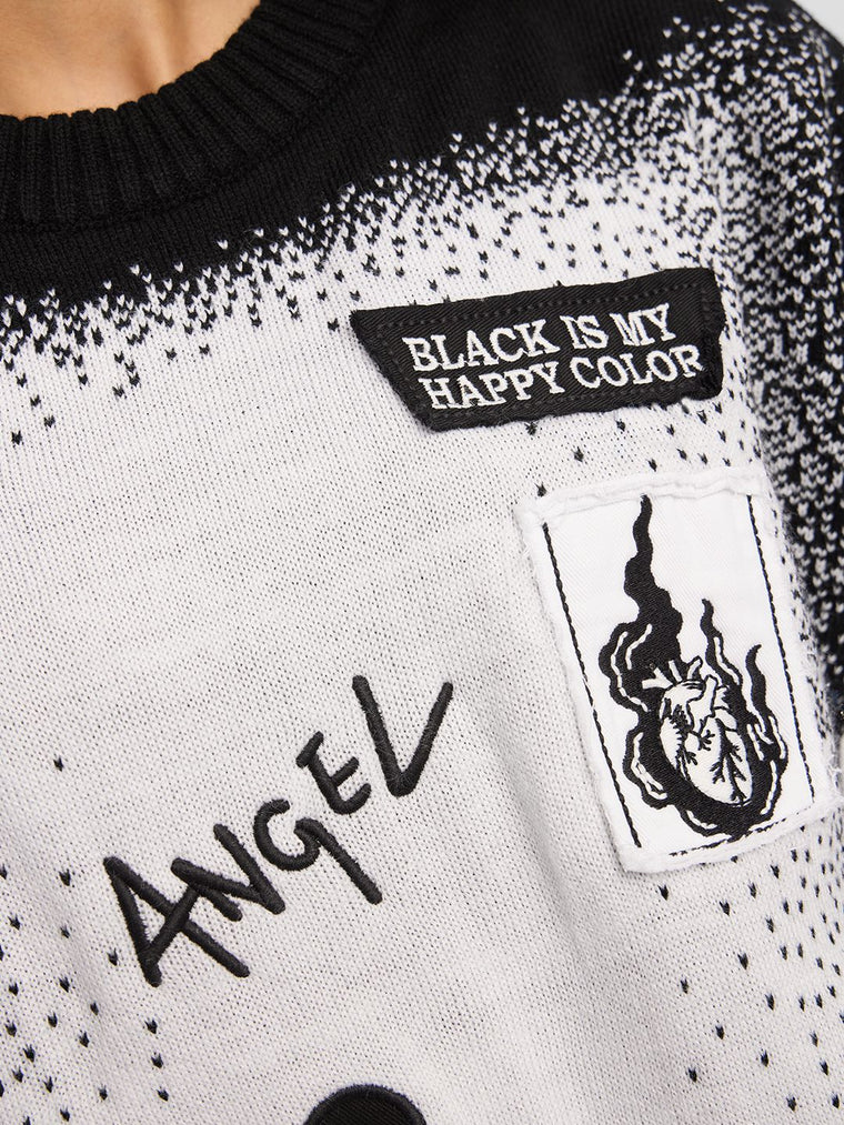 Knitted Sweater: Fallen Angel Women Oversized Sweaters