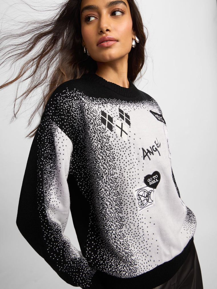 Knitted Sweater: Fallen Angel Women Oversized Sweaters