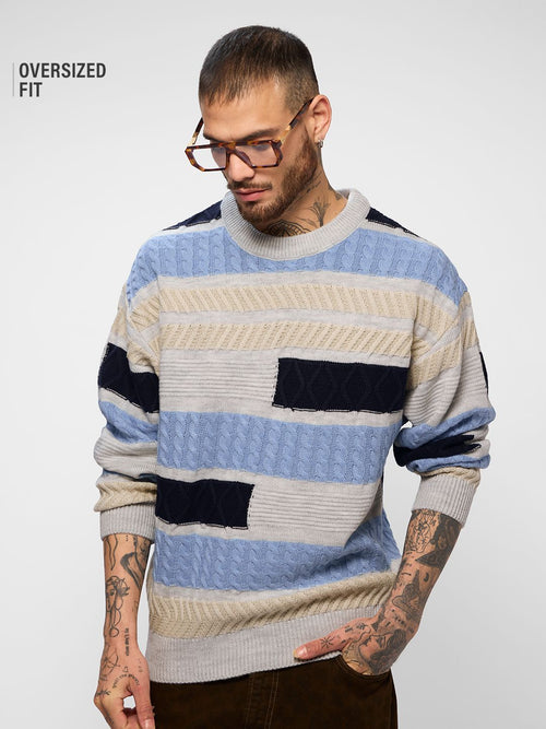 Cable Knit Pullover: Ocean Dune Oversized Pullovers