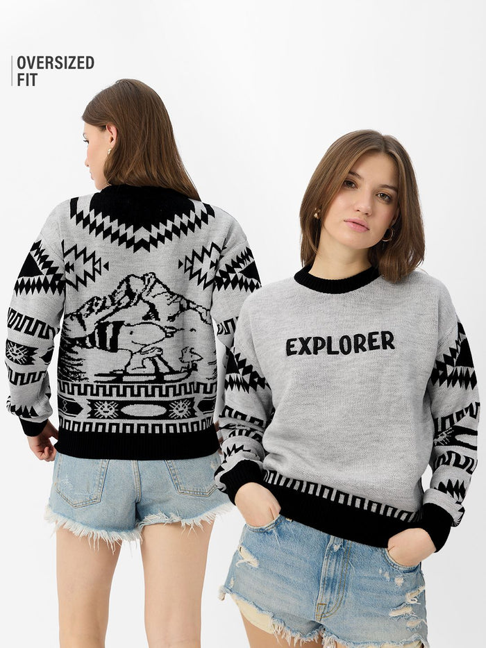 Peanuts: Explorer Women Oversized Sweaters