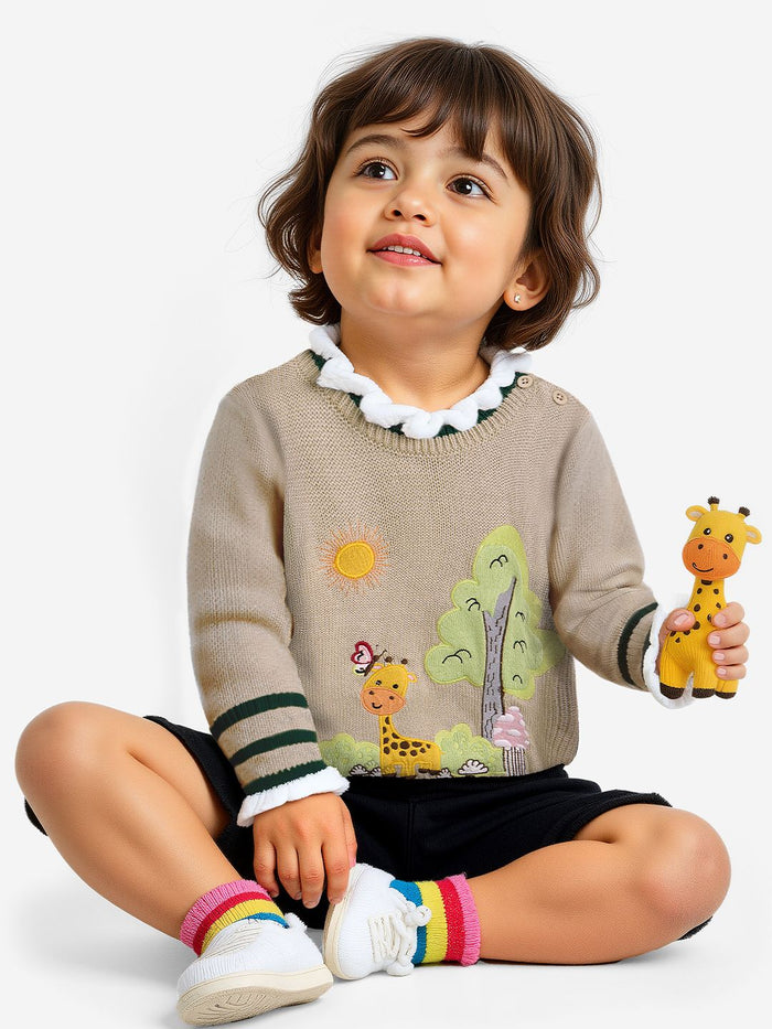 TSS Originals: Safari Infant Girls Sweaters (0-2 Yrs)
