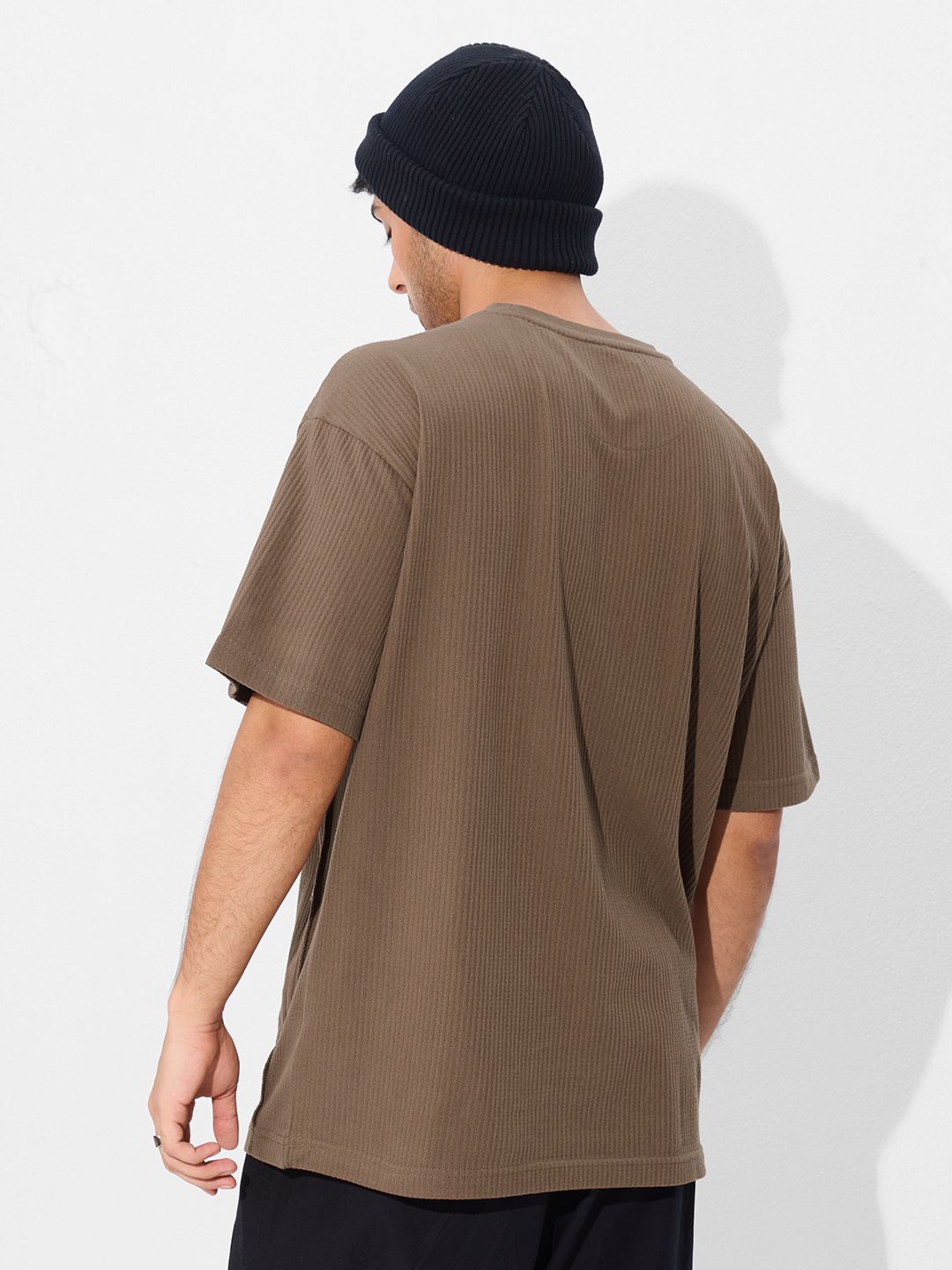 Souled Originals: Textured Mocha Oversized T-Shirts