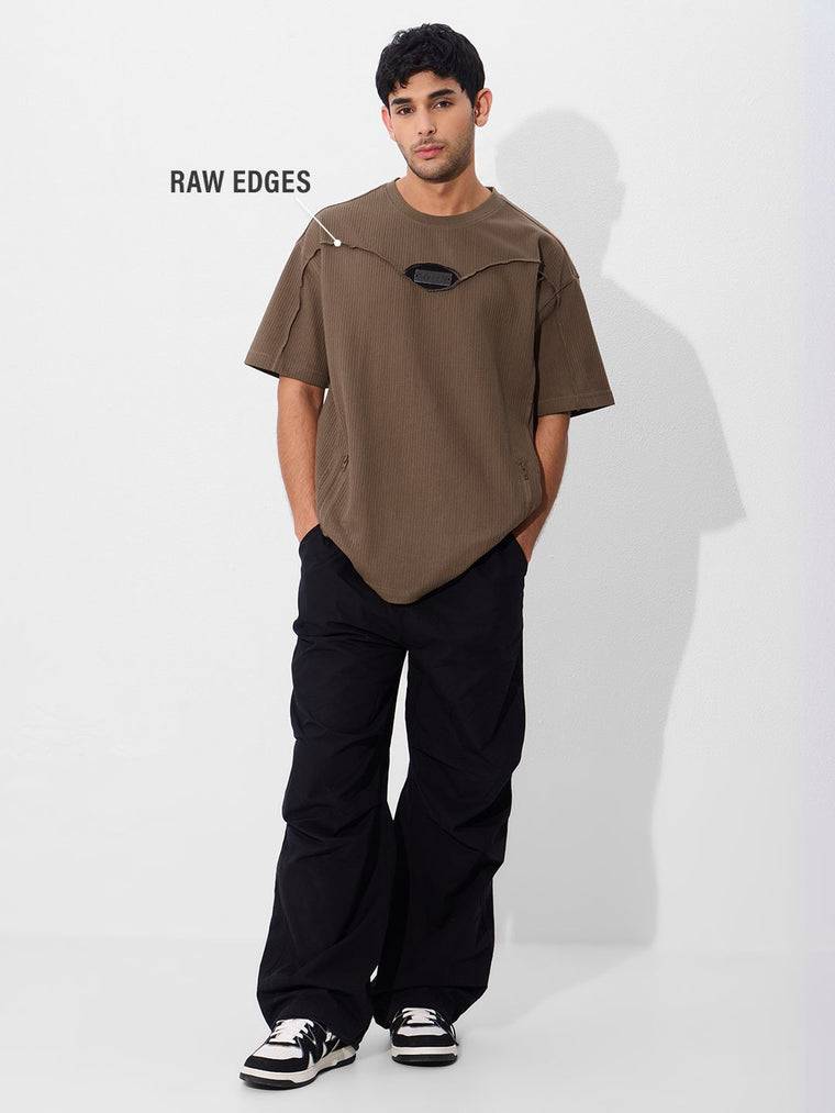 Souled Originals: Textured Mocha Oversized T-Shirts