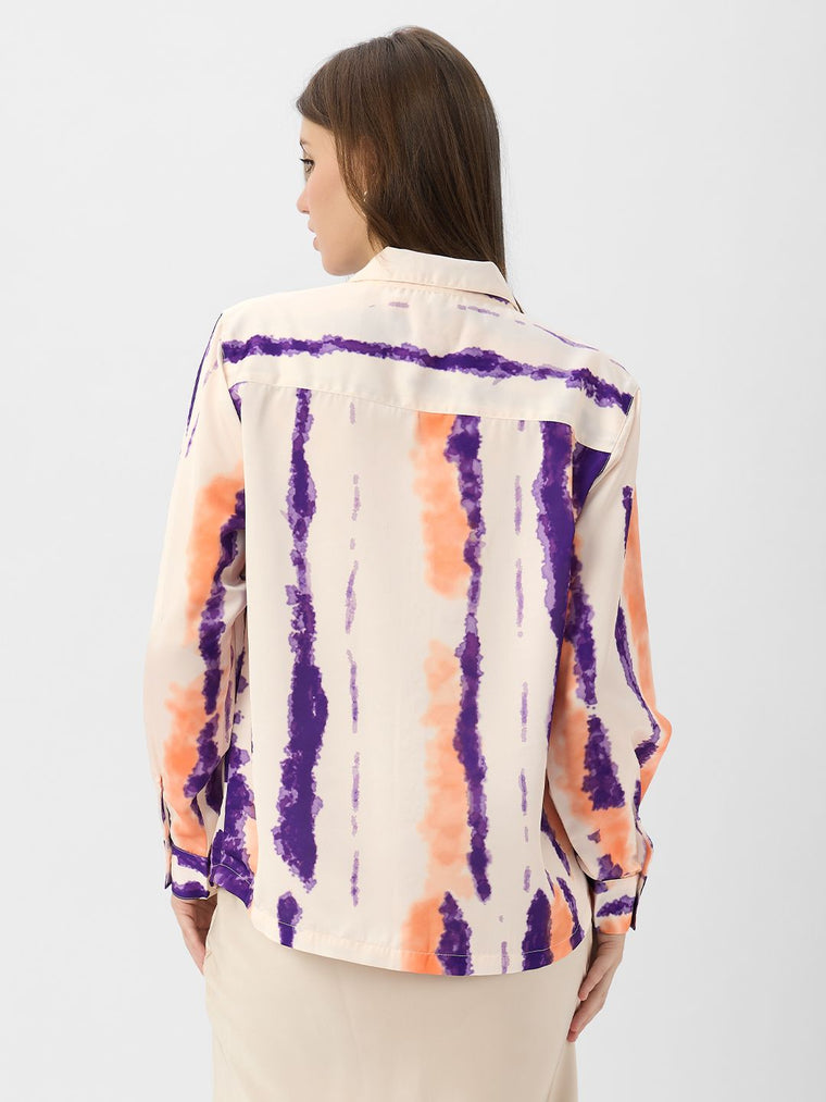 Satin Shirt: Nebula Women Relaxed Shirts