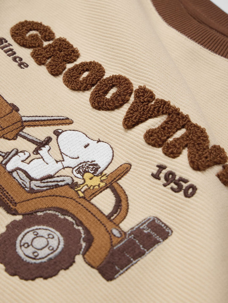 Peanuts Groovin' (Textured) Women Oversized T-Shirts